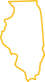 Moline Outline map of Illinois, illustrating the Moline area